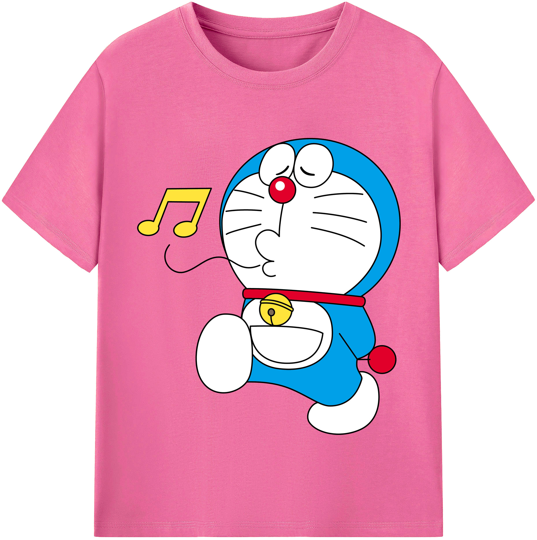（画像用） ドラえもん Doraemon レディースカジュアルプリントTシャツ（綿100％）